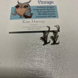 LV Earrings - Simple Silver Hoops