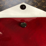 The Wren - Red Vernis/Cheetah Vintage Wristlet/Fanny Pack/Clutch