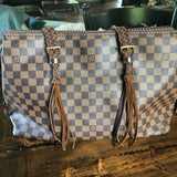 The Heron - Vintage Damier Ebene Shoulder Bag