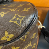 The Dove Crossbody - Vintage Monogram in Black