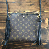 The Nuthatch - Vintage Monogram in Black Crossbody