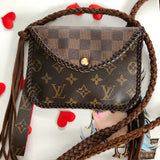 The Falcon - Damier/Monogram Mix Vintage Wristlet/Crossbody/Clutch