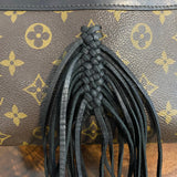 The Dove Crossbody - Vintage Monogram in Black