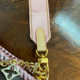 The Swan Crossbody - Vintage Monogram in Blush Pink