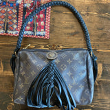 The Partridge - Vintage Monogram in Black Shoulder Bag