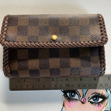 The Junco Tri-fold Short Wallet - Vintage Damier in Brown