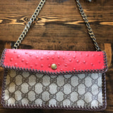 The Crane - Red and Tan GG Vintage Crossbody/Clutch Bag