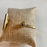 Rivet Bangle Bracelet with Bar