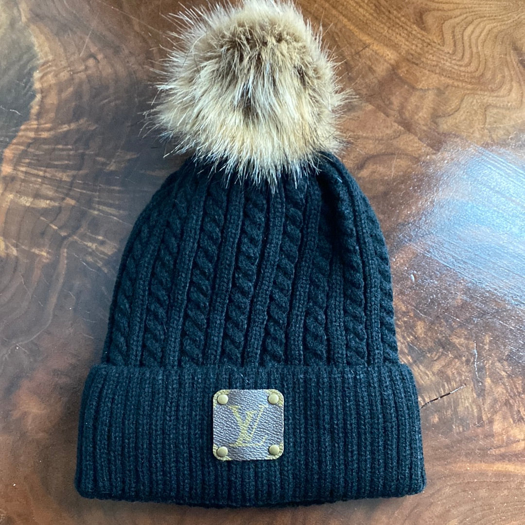 Black louis vuitton beanie online