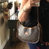 The Peacock - Vintage Monogram Hobo Tote