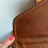 The Kingfisher Crossbody - Vintage Monogram in Whiskey