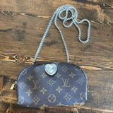 The Junco Crossbody Bag - Vintage Monogram with Heart