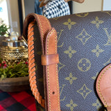 The Swift - Vintage Monogram in Tan Crossbody