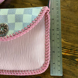 The Falcon - Damier Azur and Pink Small Crossbody