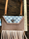 The Fancy Fringed Wren - Cream Vintage Shoulder Bag