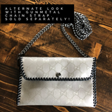 The Wren - Silver GG Vintage Wristlet/Crossbody/Clutch Bag