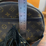 The Dove Crossbody - Vintage Monogram in Black