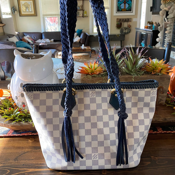 The Blue Jay - Vintage Damier Azur Shoulder Bag