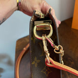 The Swan - Vintage Monogram in Vachetta Crossbody Bag