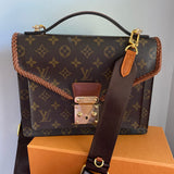 The Kingfisher Crossbody - Vintage Monogram in Whiskey