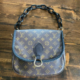 The Swift - Vintage Monogram Black Crossbody (2 straps!)