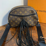 The Dove Crossbody - Vintage Monogram in Black