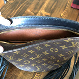 The Finch - Vintage Monogram Black Crossbody