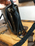 The Quail Crossbody in Black Monogram