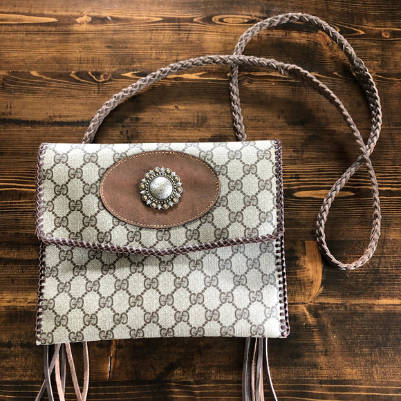 The Robin - Vintage GG Crossbody with Concho Snap