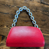 The Kinglet - Vintage Epi in Red Wristlet Bag