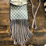 The Fringed Robin with Back Pocket - Vintage GG Crossbody