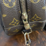 The Dove Crossbody - Vintage Monogram in Black