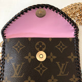 The Cardinal Crossbody - Pretty in Pink Vintage Monogram