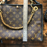 The XL Nuthatch - Vintage Monogram in Black Crossbody