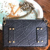 The Fanny Pack Wren - Black Vintage Fanny Pack/Crossbody/Clutch Bag