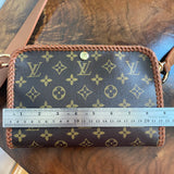 The Osprey - Vintage Monogram in Whiskey Crossbody Bag