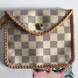 The Baby Falcon - Damier Azur Card Holder/Wristlet