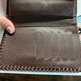 The Junco Tri-fold Short Wallet - Vintage Damier in Brown