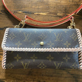 The Junco Wallet Crossbody - Vintage Monogram in Vachetta