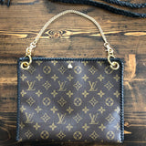 The Nuthatch - Vintage Monogram in Black Crossbody