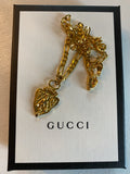 GG Zipper Pull Gold-Filled Herringbone Necklace