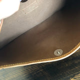 The Peacock - Vintage Monogram Hobo Shoulder/Crossbody Bag - Silver Hardware