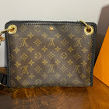 The Swan - Vintage Monogram in Black Crossbody