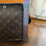 The Stork Crossbody Tote in Black Monogram