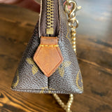 The Junco Crossbody Bag - Vintage Monogram with Heart in Gold