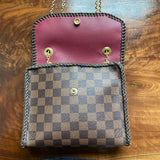 The Canvasback Shoulder/Crossbody Bag - Vintage Damier in Brown