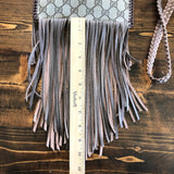 The Fringed Robin with Back Pocket - Vintage GG Crossbody