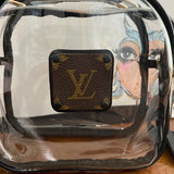 Take Me Out to the Ball Game - Black / Clear Crossbody Stadium Bag