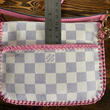 The Falcon - Damier Azur and Pink Small Crossbody