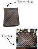 The Lark Crossbody in Damier Ebene